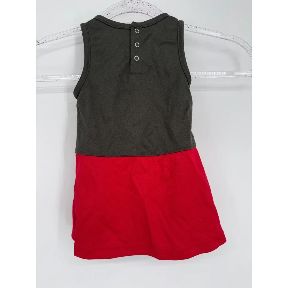 NFL Team Apparel Tampa Bay Buccaneers Cheerleader Dress Red Black Toddler Sz 18M
